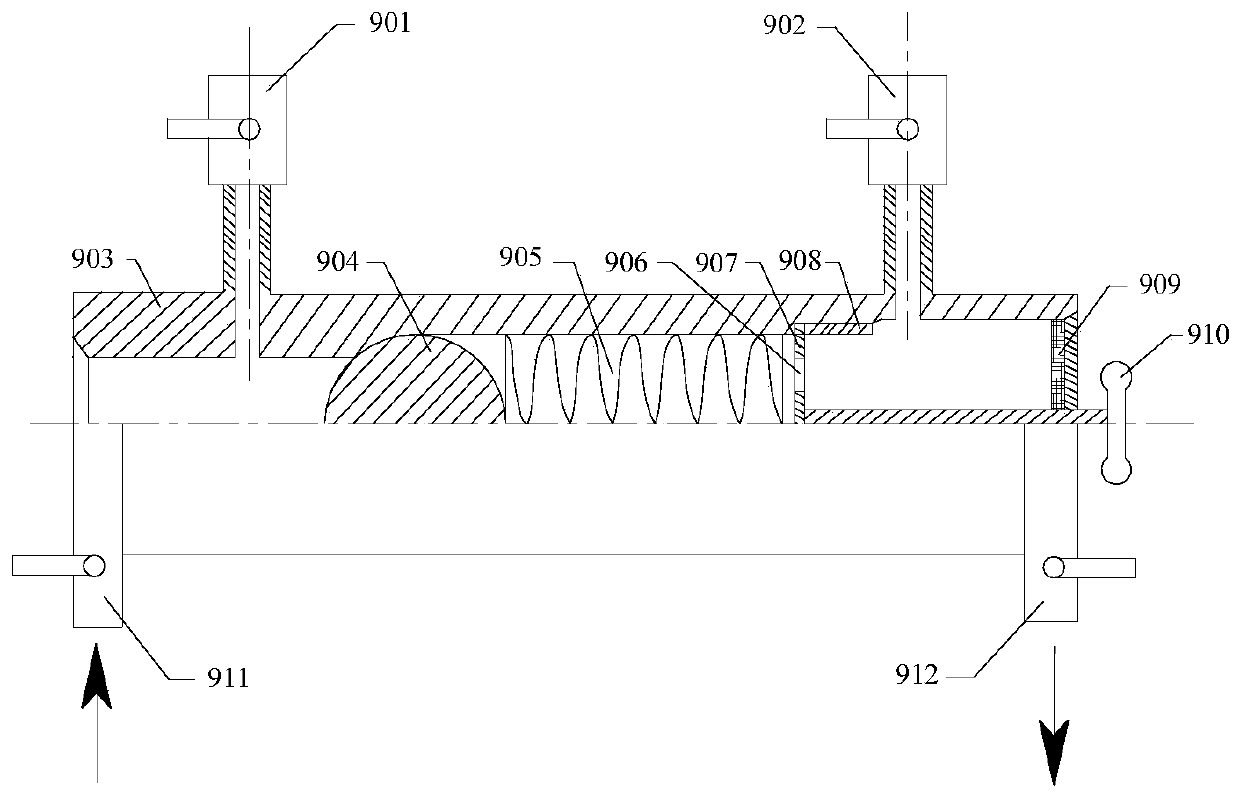 Gas constant-pressure desorption test device and method