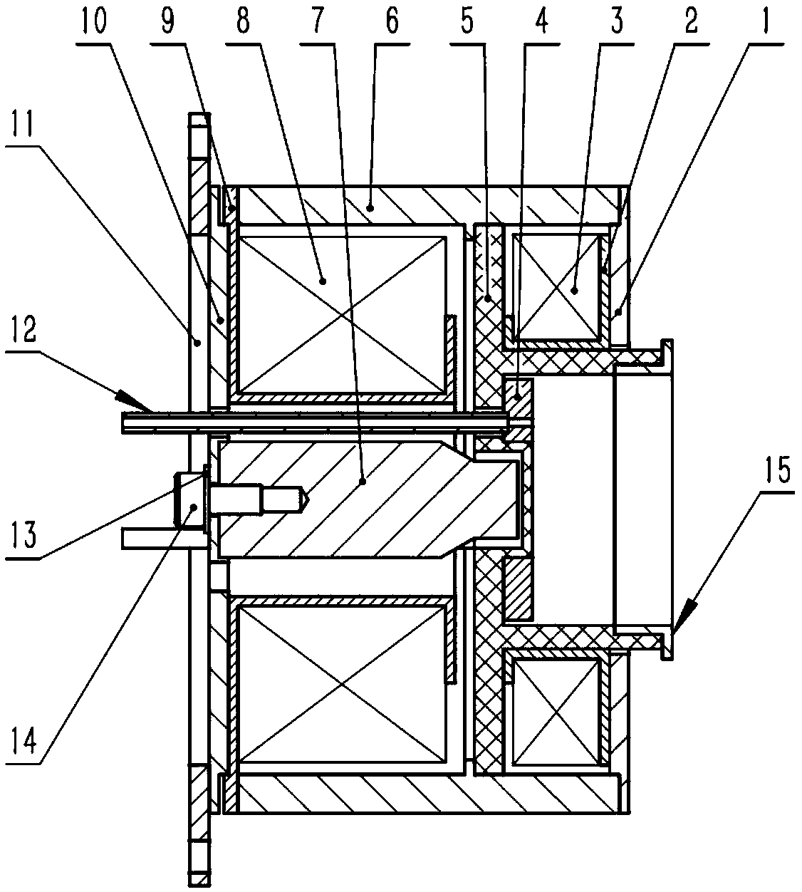 A Cylindrical Electromagnetic Plasma Thruster with Low Power and Adjustable Magnetic Field