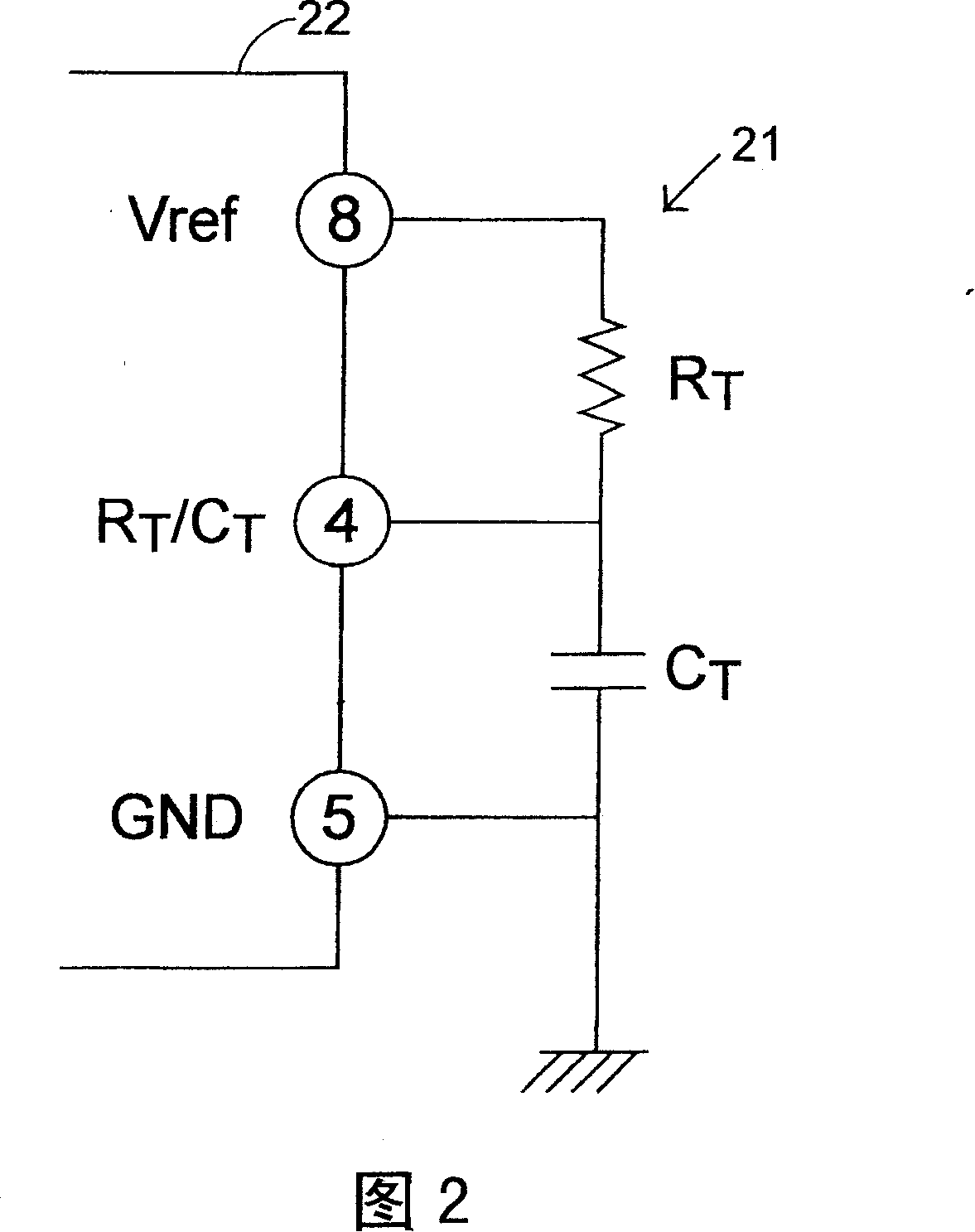 Exchange type power supply and oscillator frequency adjuster thereof