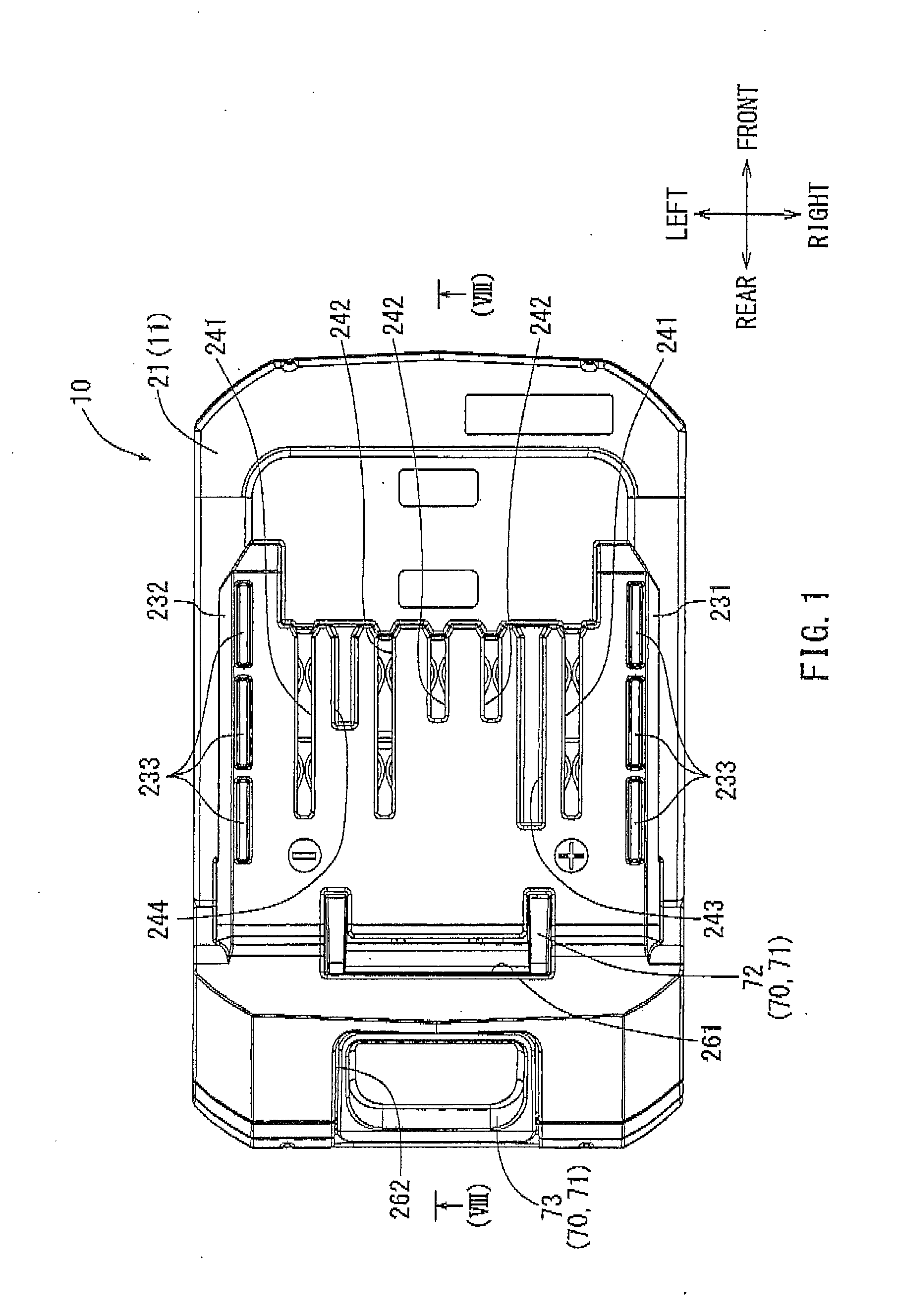 Battery pack for electric power tool