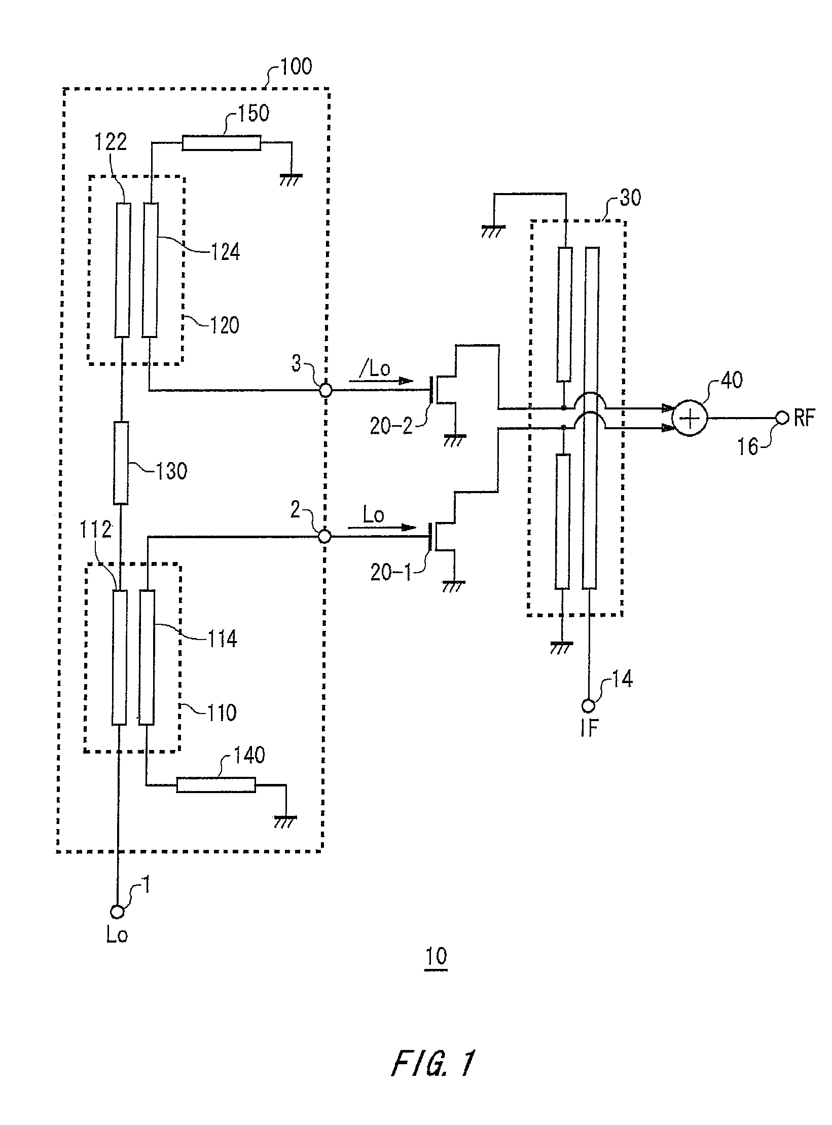 Balun circuit and frequency converting apparatus