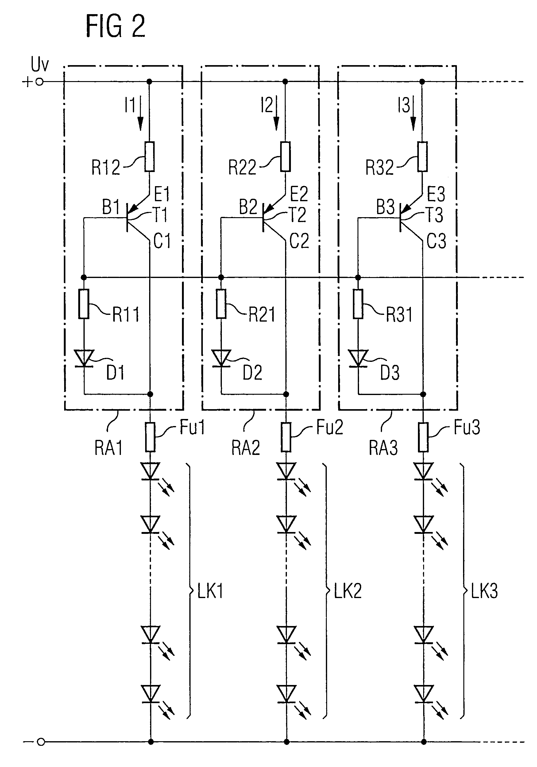 Circuit for an LED array