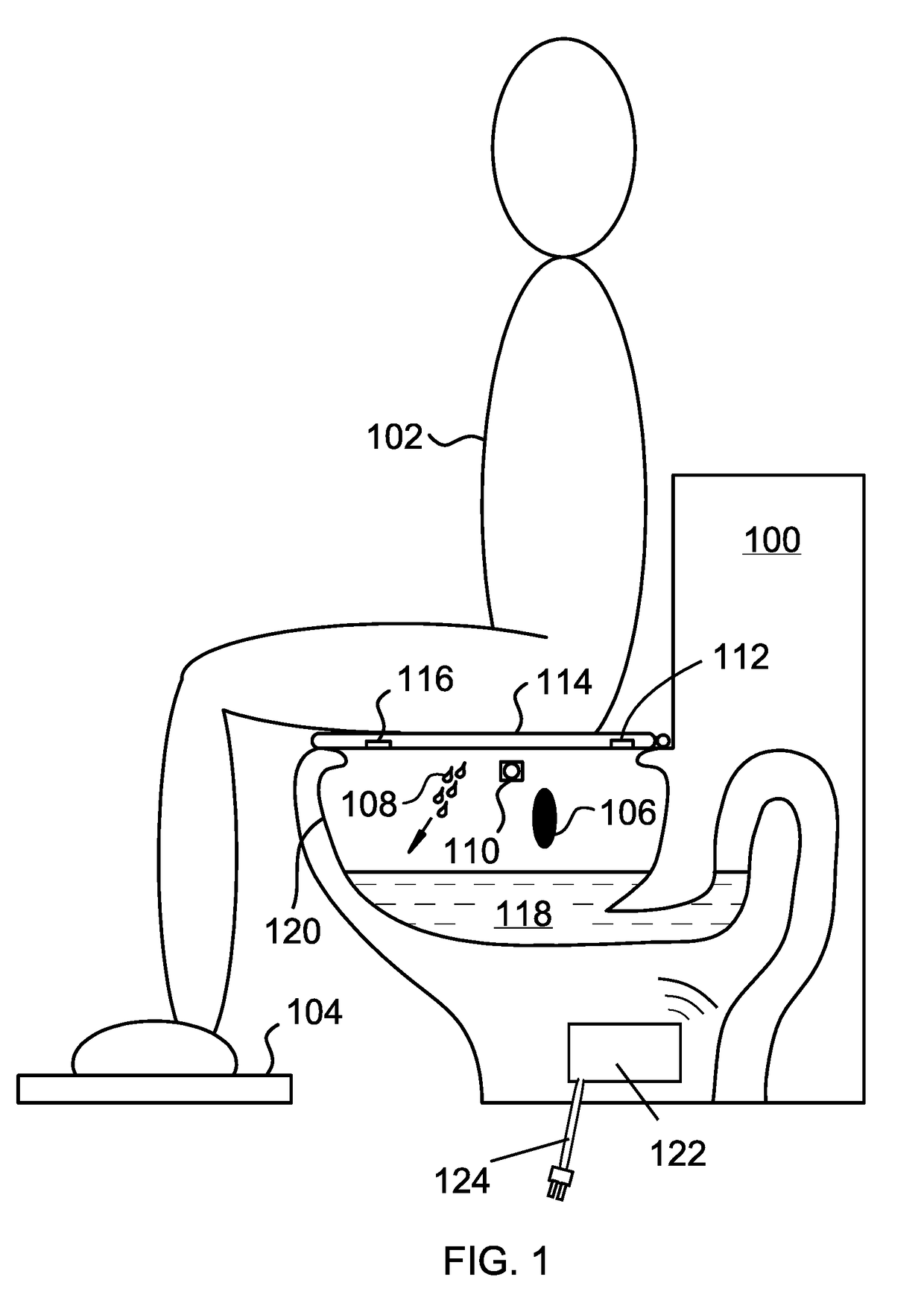 In-Toilet Apparatus for Discrimination of Urine and Feces