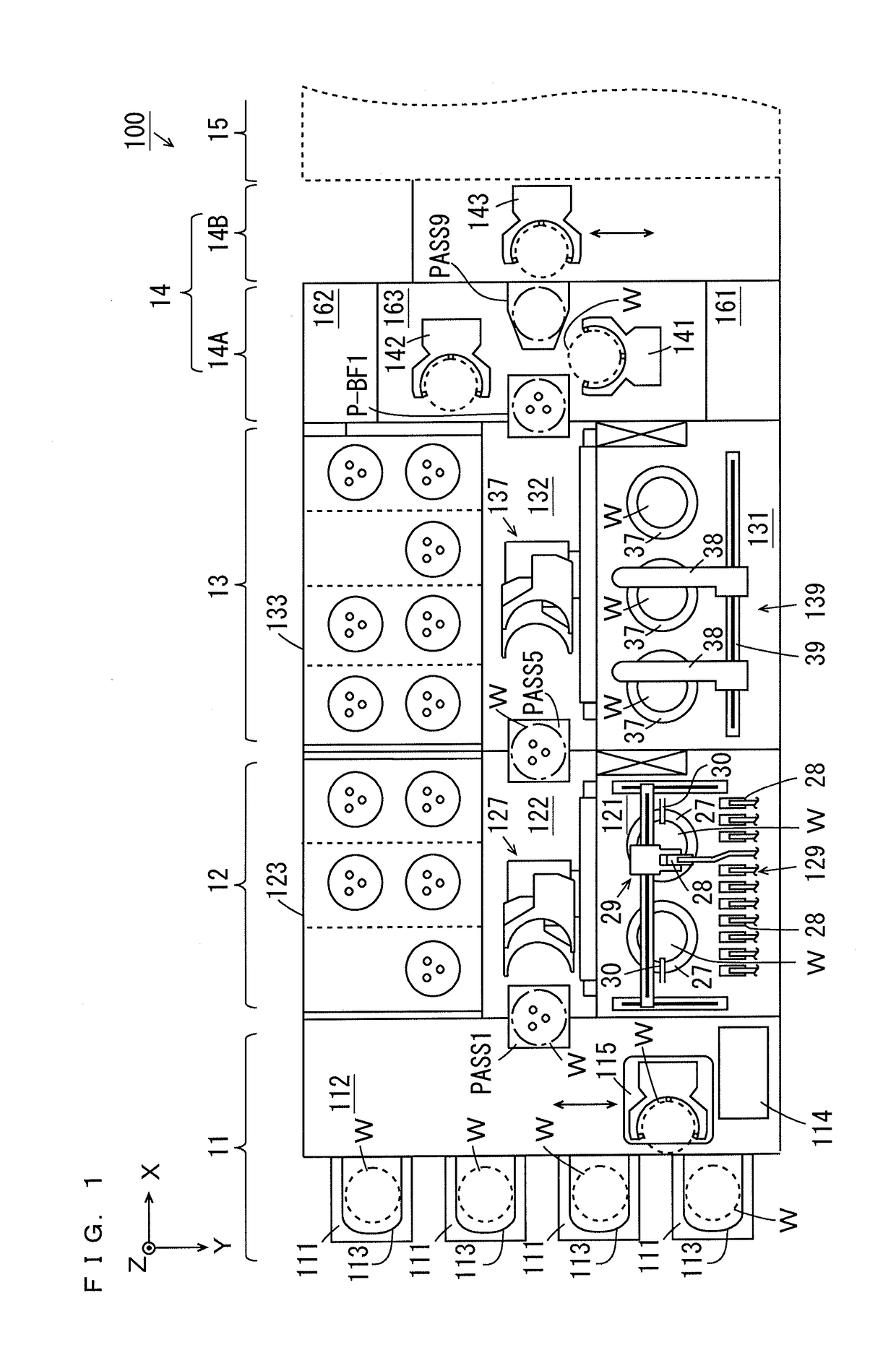 Substrate cleaning device, substrate processing apparatus, substrate cleaning method and substrate processing method