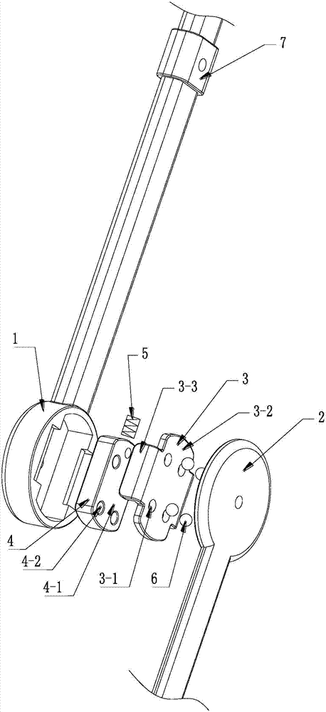 Joint structure of foldable baby stroller