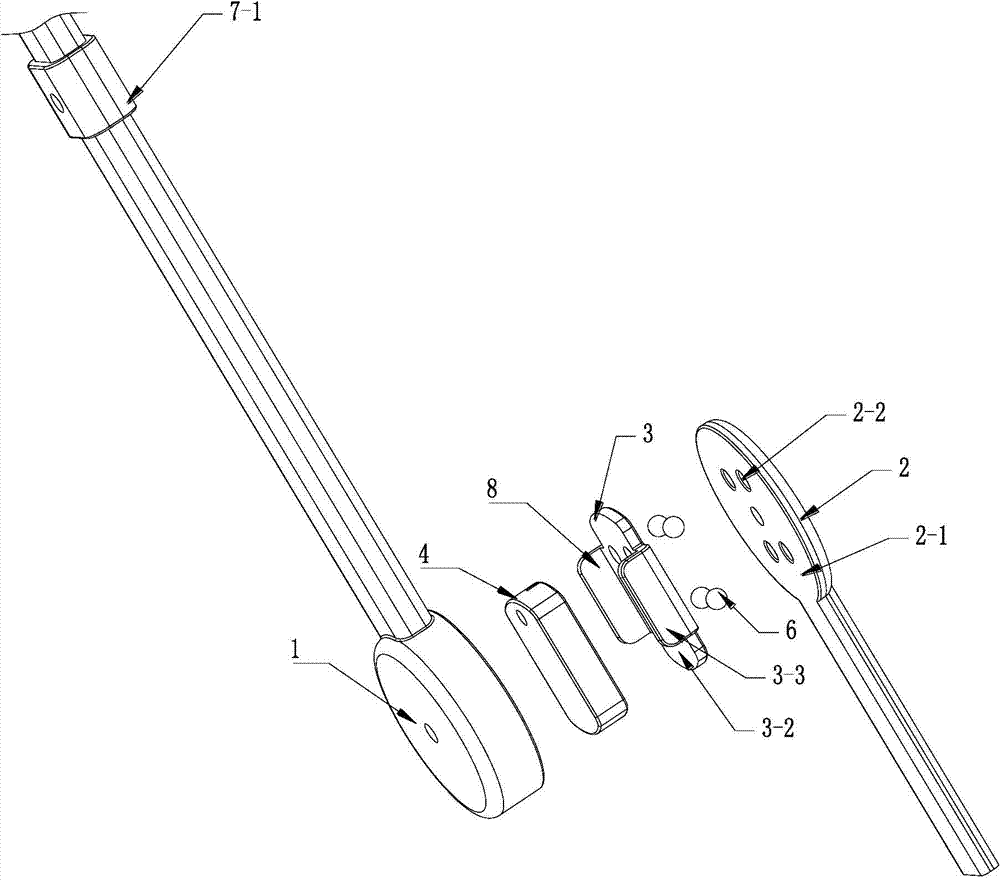 Joint structure of foldable baby stroller