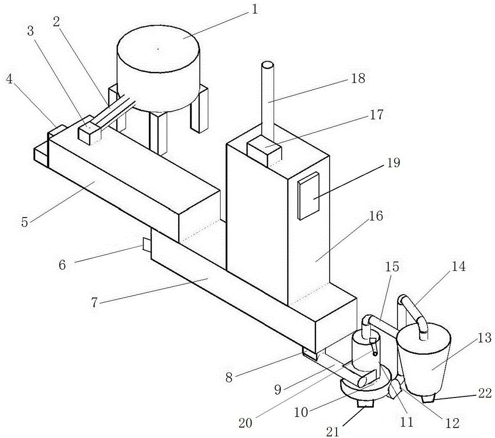 Double-stage slaking device for calcium hydroxide production