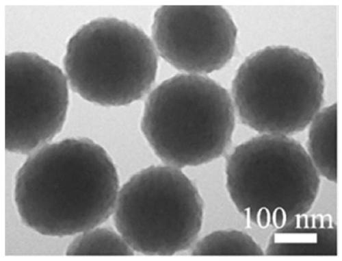 A kind of bayberry-like polydopamine core-gold-shell nanocomposite material and preparation method thereof