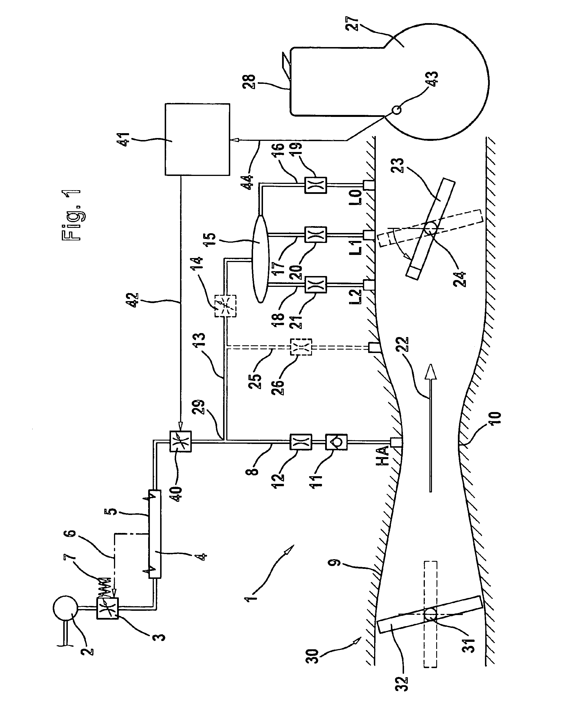 Carburetor arrangement for an internal combustion engine