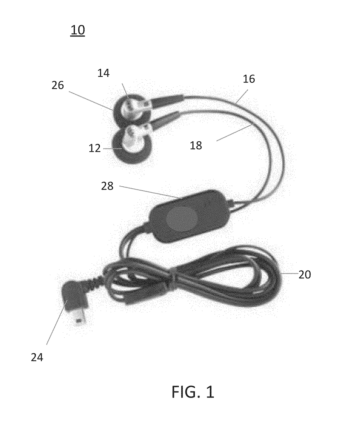 Wired audio headset with physiological monitoring