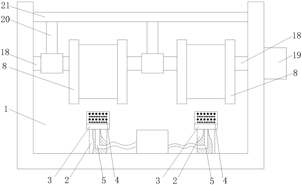 Ceramic block cleaning device with high cleanliness