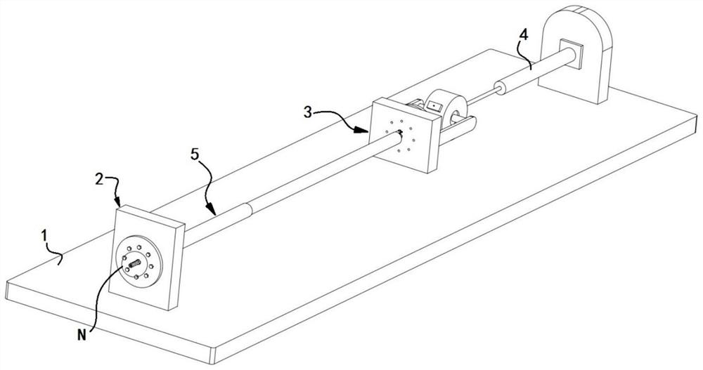 An elevator wire rope testing device