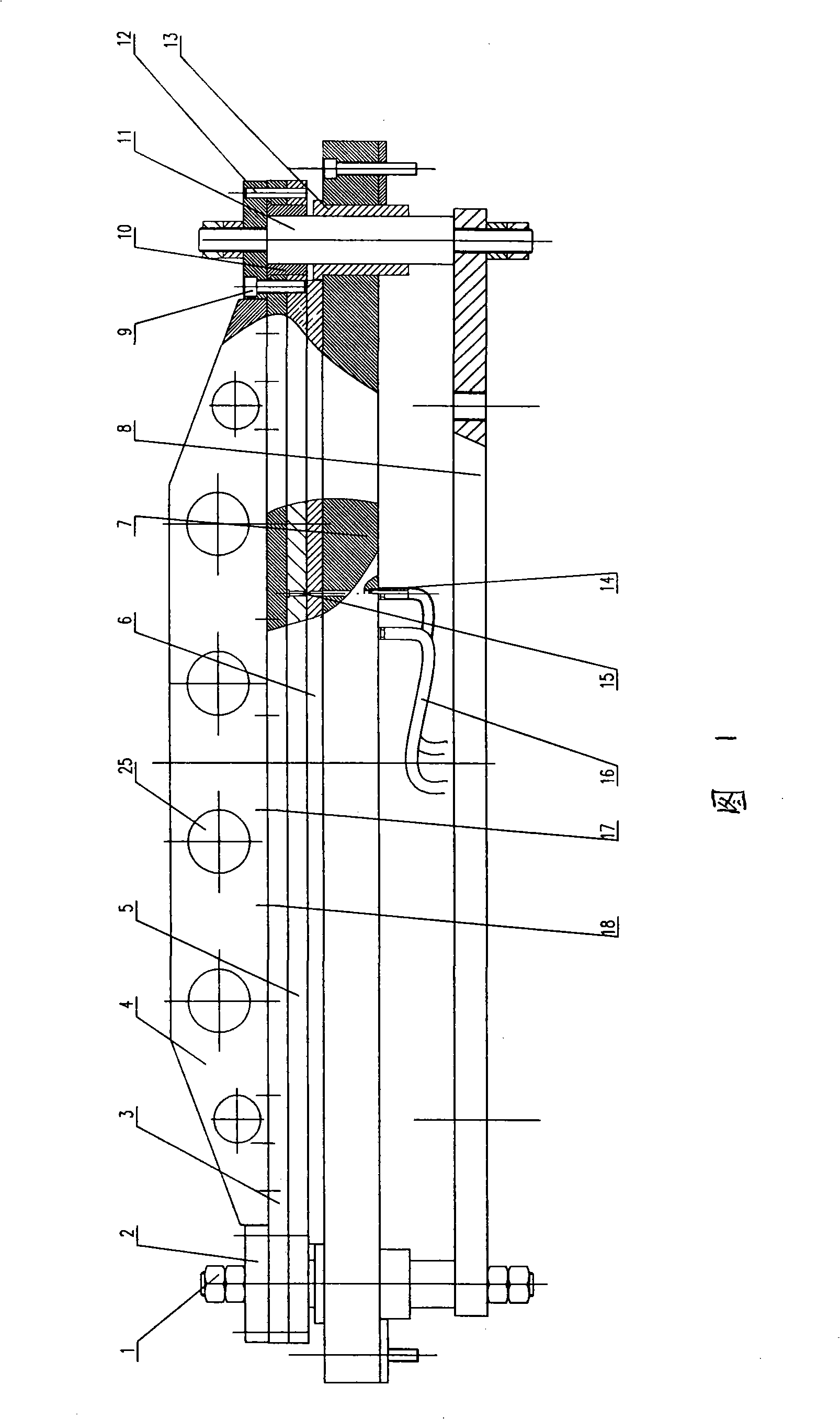 Perforating die of flexible heat controlled thin film