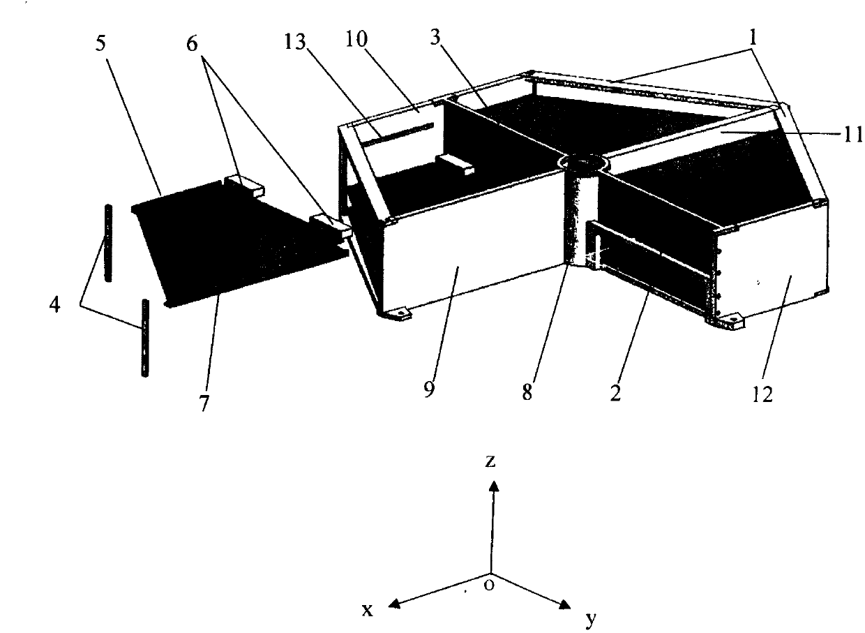 Structure box of satellite-carried electronic system for micro/nano satellite