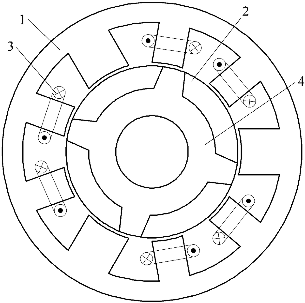 A segmented rotor switched reluctance motor