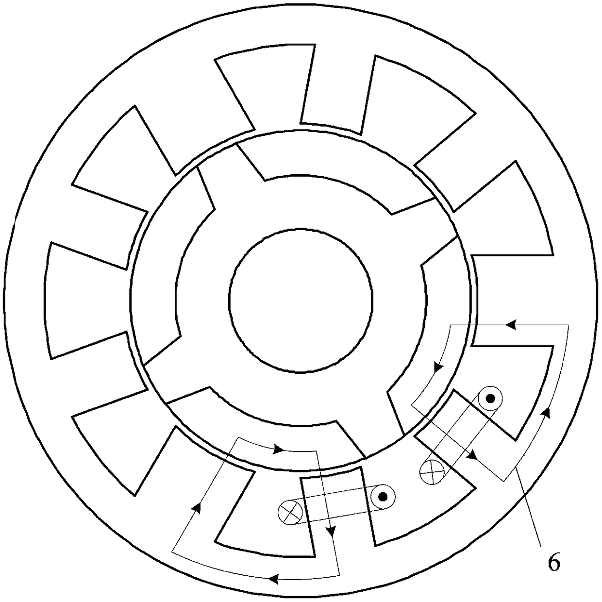 A segmented rotor switched reluctance motor