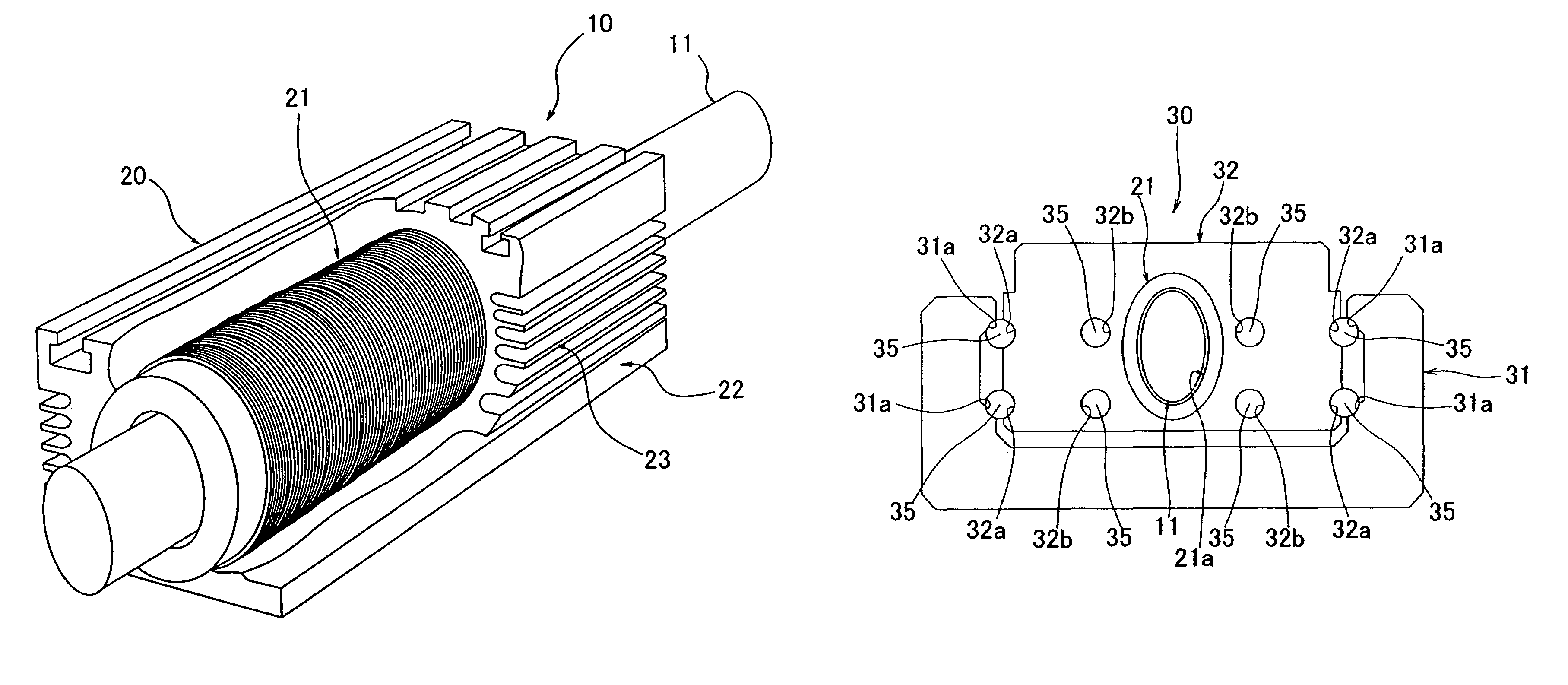 Linear motor and linear guiding apparatus