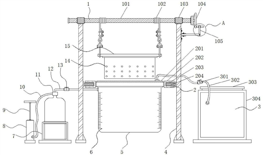 A hanging color device for high-hardness and high-brightness gold jewelry