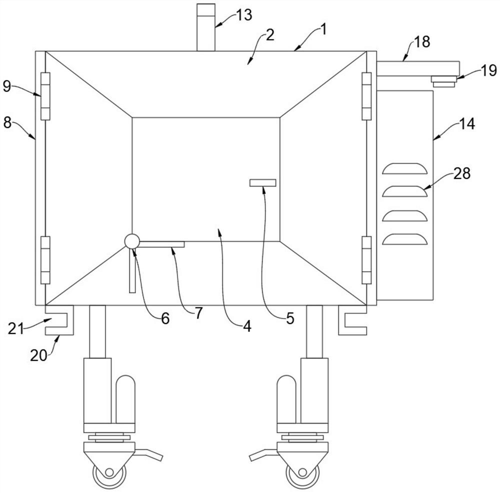 A mechanical electrostatic combined lampblack purification equipment