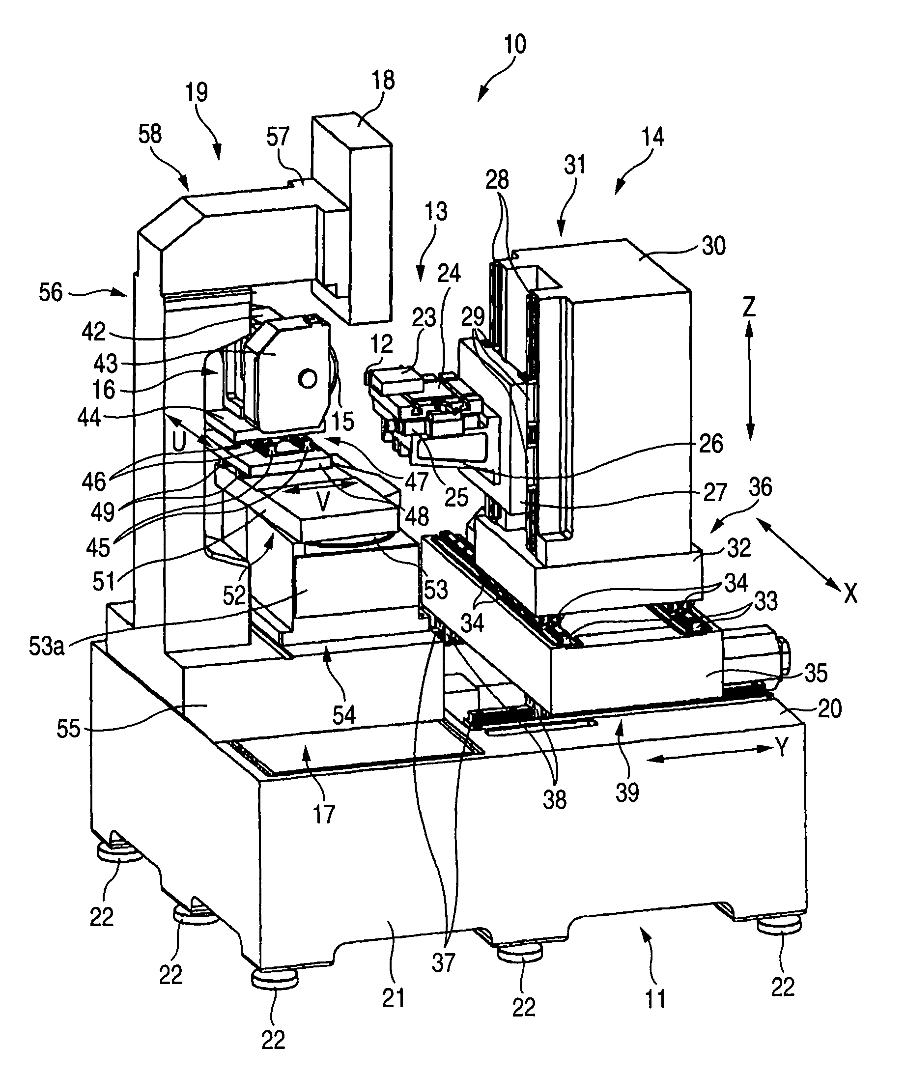 Profile grinding machine