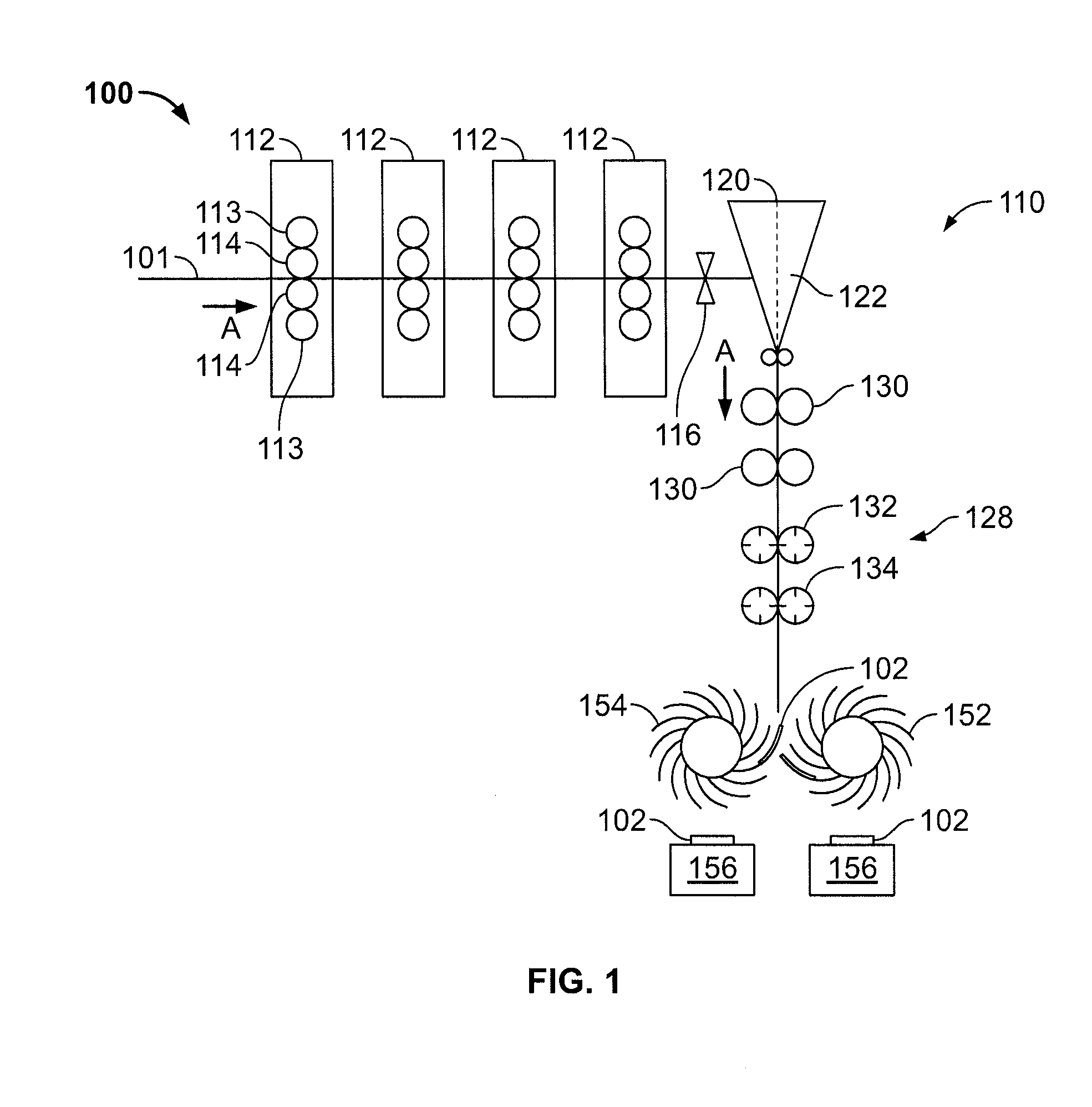 Variable cut off in a double cut folder