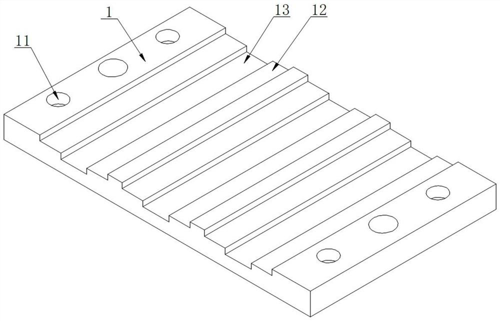 Continuous clamping jig for LED (light-emitting diode) spacer column
