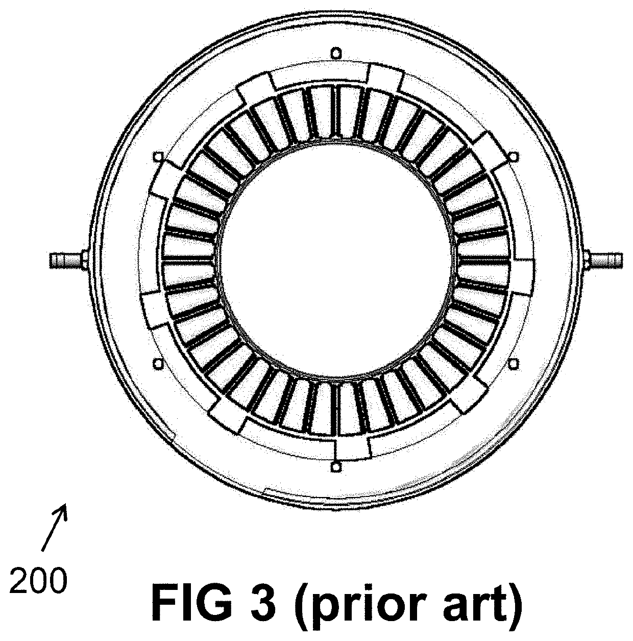 Stator for an axial flux machine and method for producing the same