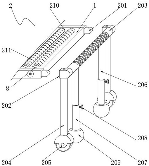 Assembled track assembly massage part for infant fatigue rehabilitation