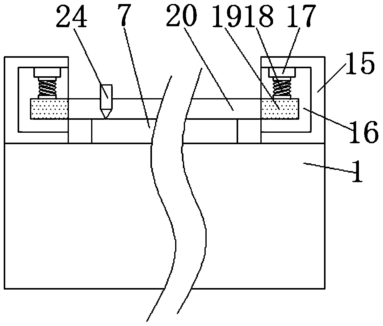 A textile cutting device