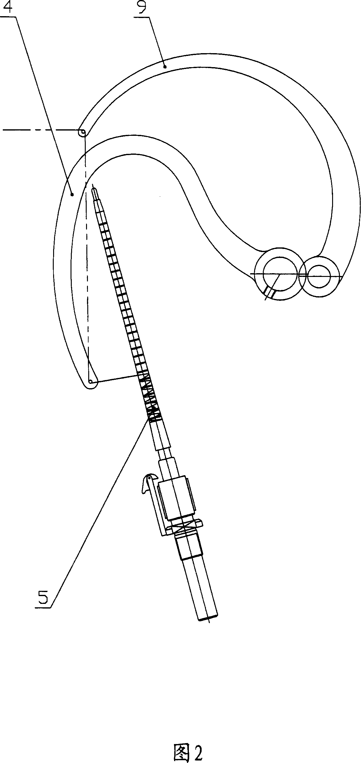 Yarn ear forming mechanism of mule spinning machine