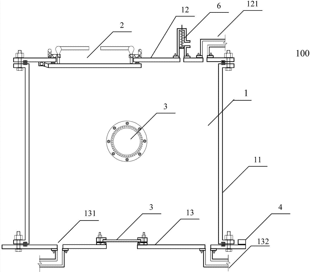 Simulation experiment device for acoustic emission inspection of storage tank