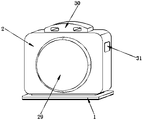 Unbalanced rotating device for lever