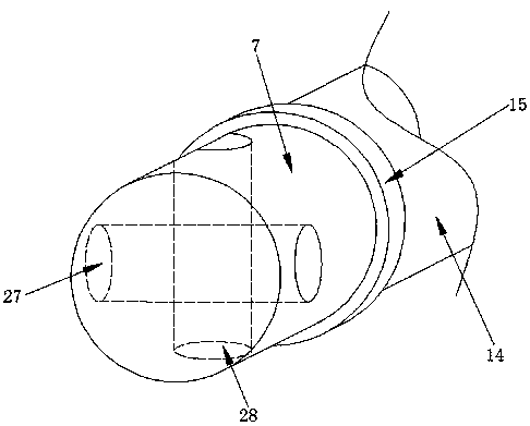 Unbalanced rotating device for lever