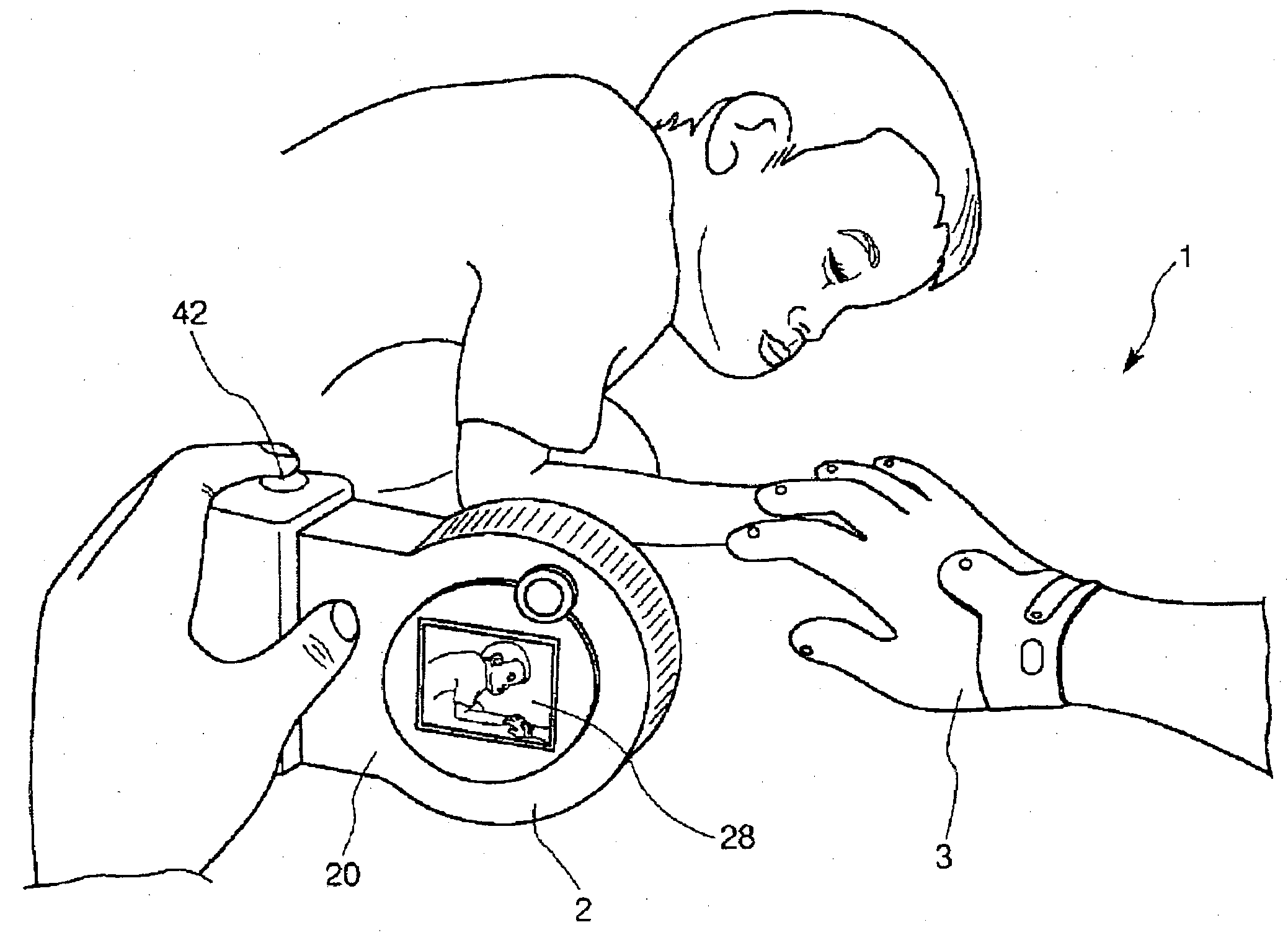 Image/tactile information input device, image/tactile information input method, and image/tactile information input program