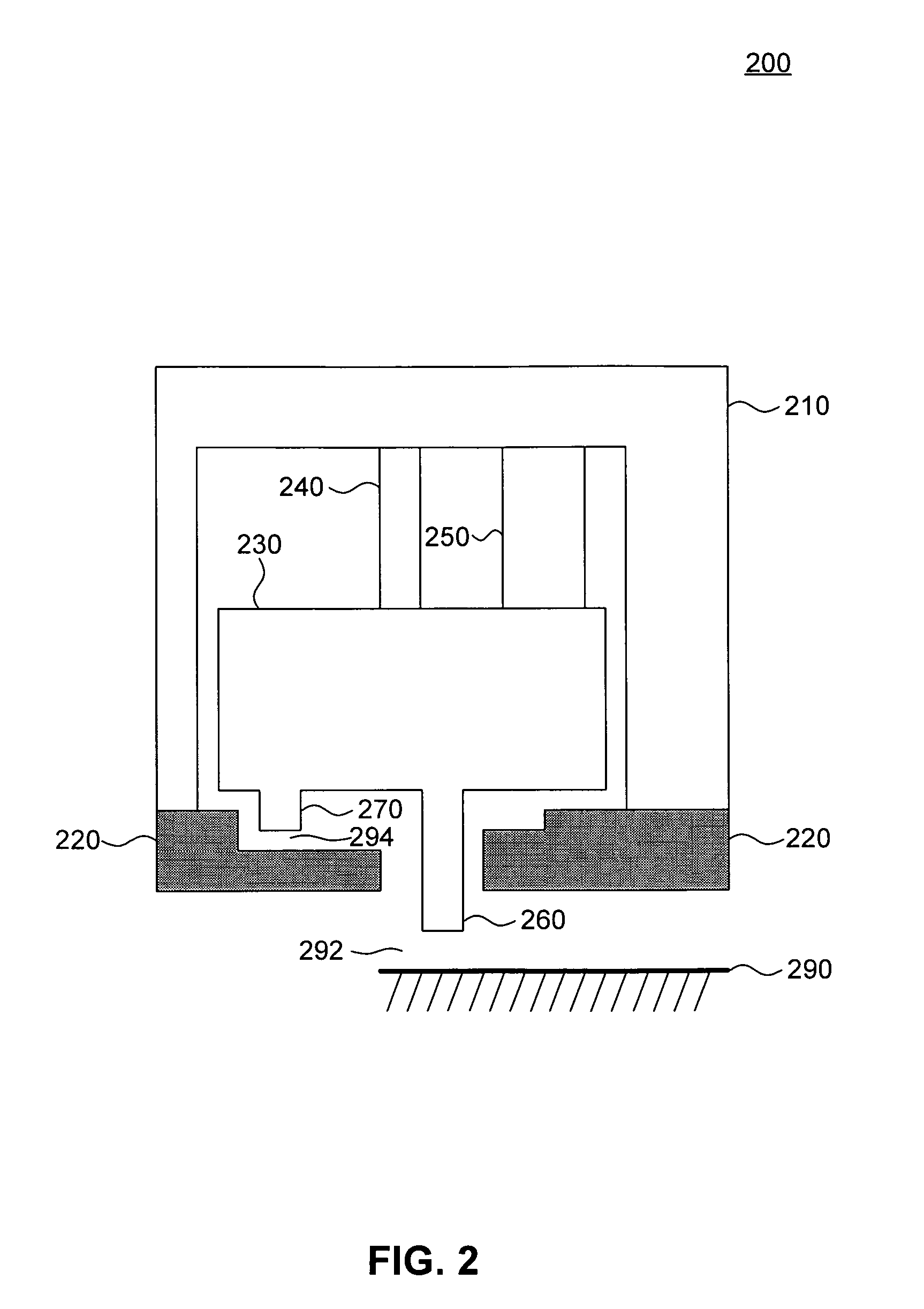 Proximity sensor with self compensation for mechanism instability