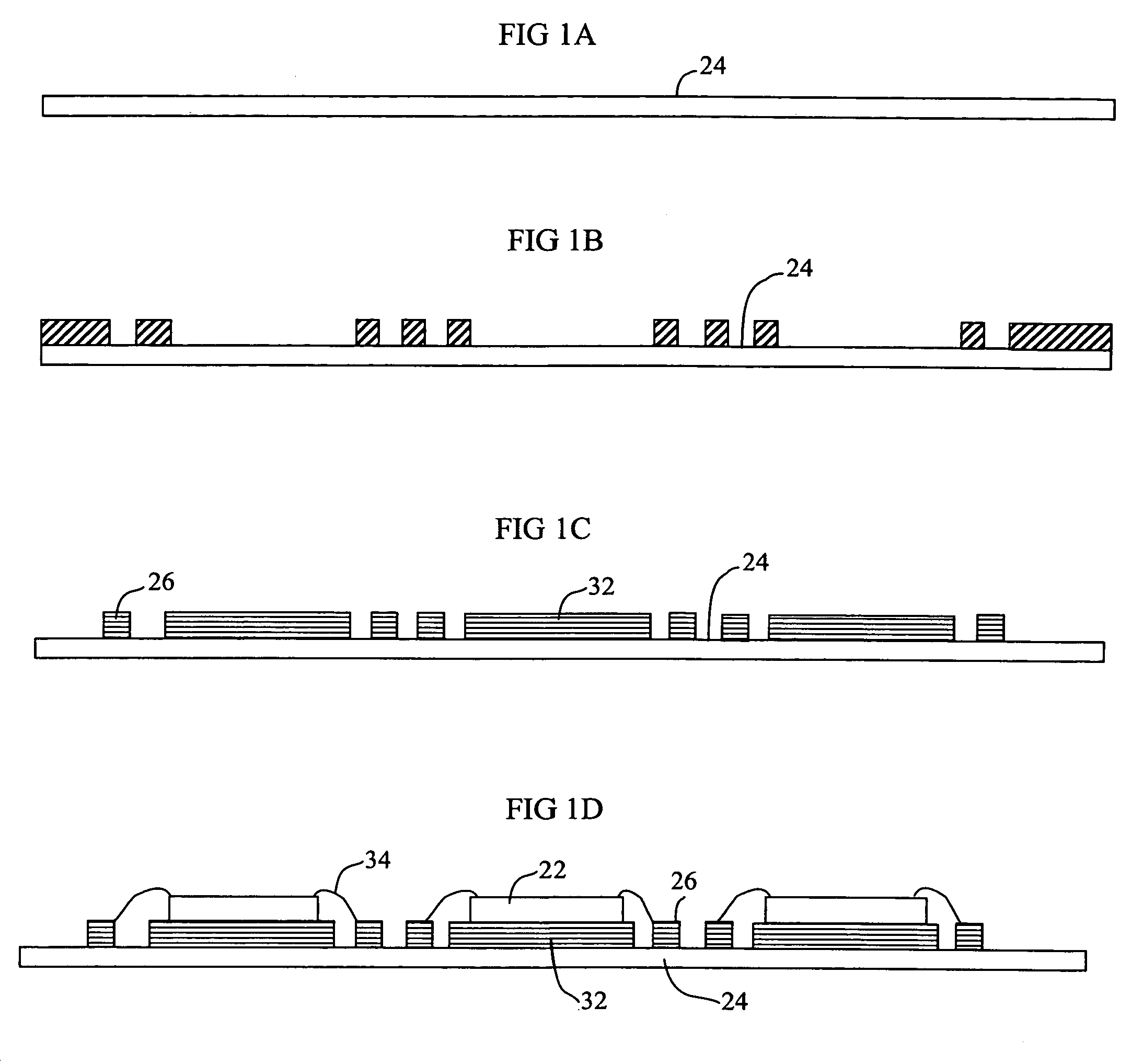Process for fabricating an integrated circuit package with reduced mold warping