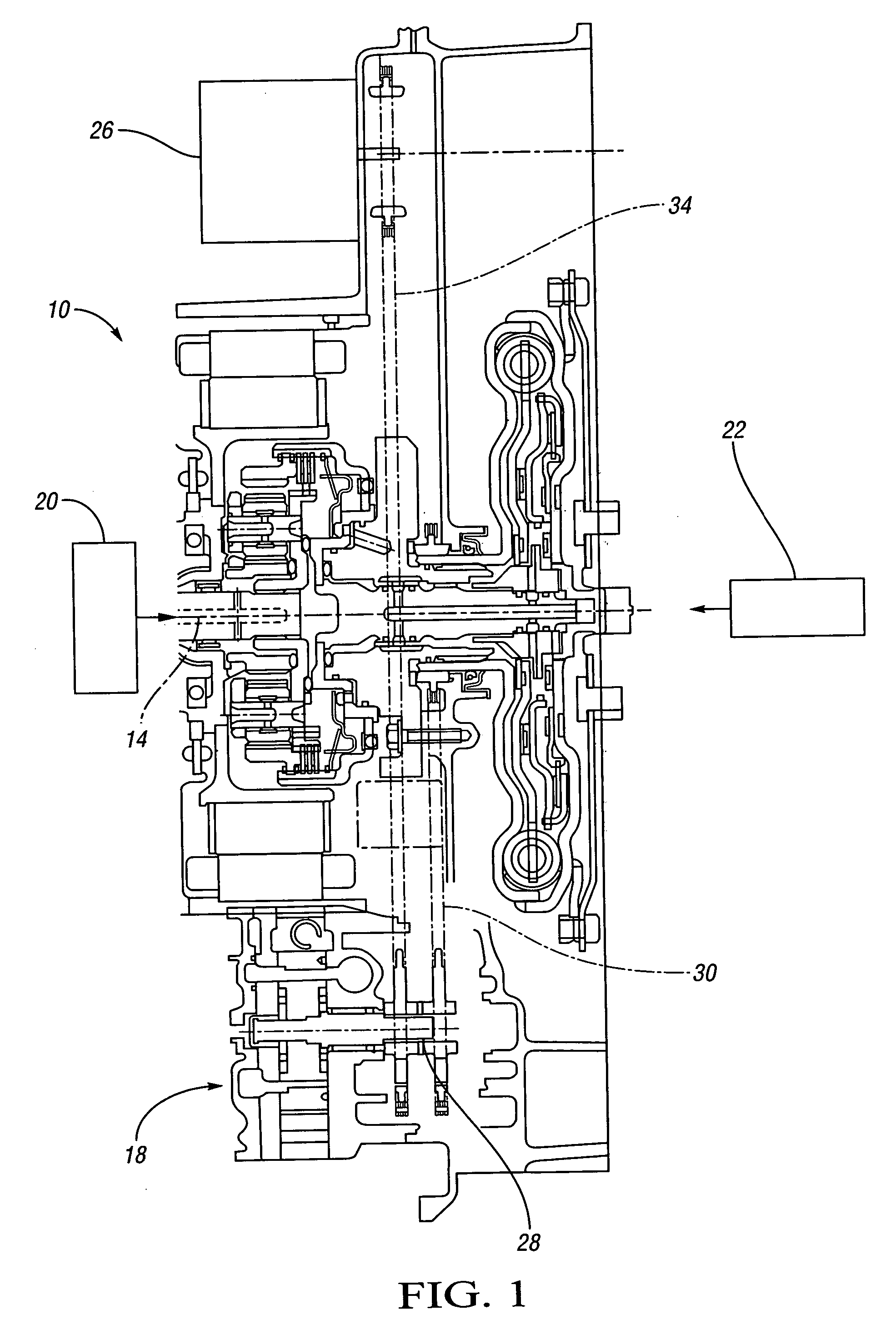 Dual drive pump with dual chain and roller clutch and method