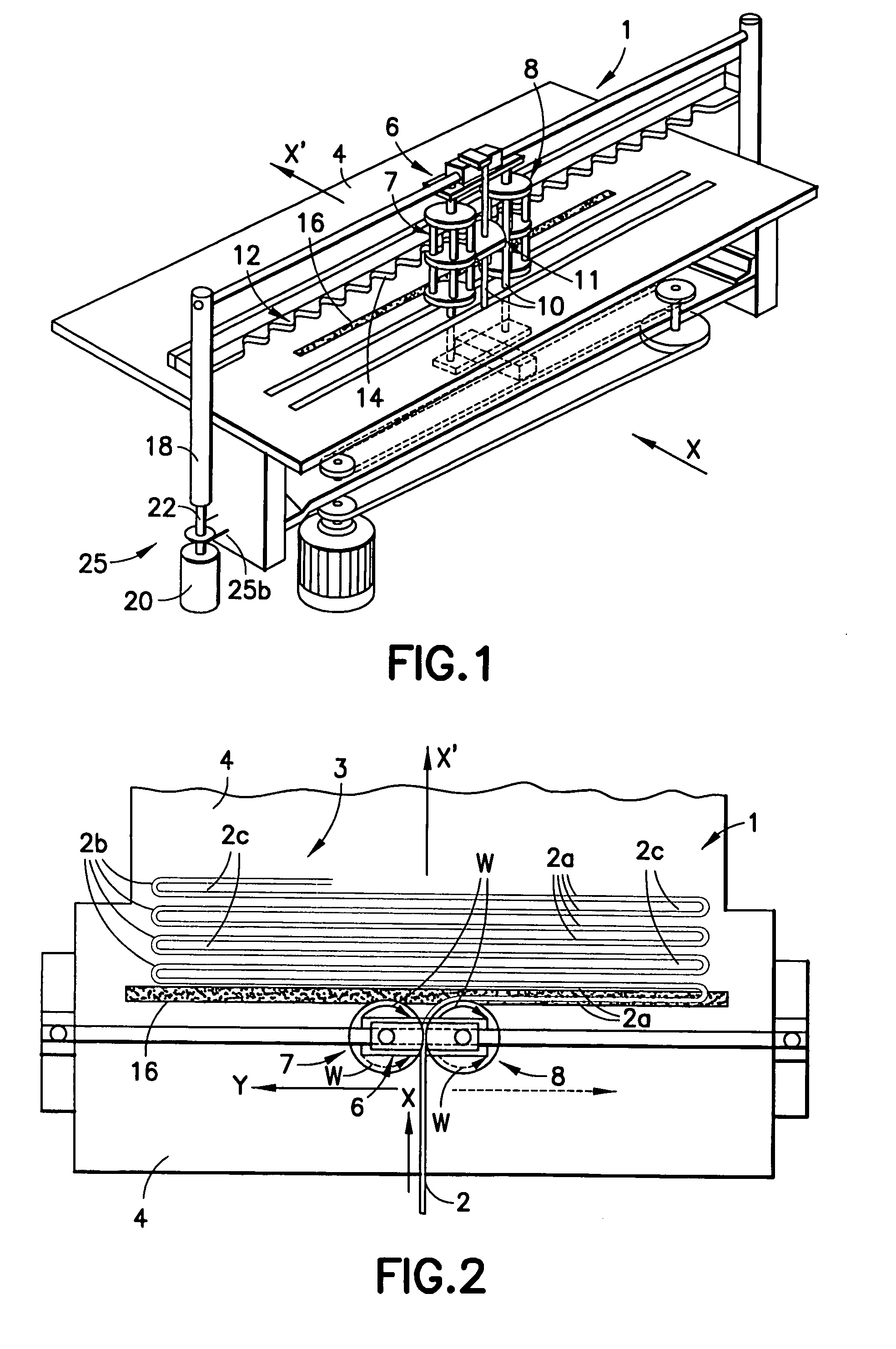 System for packaging a flexible web that is layered in zigzag loops, in particular a textile web