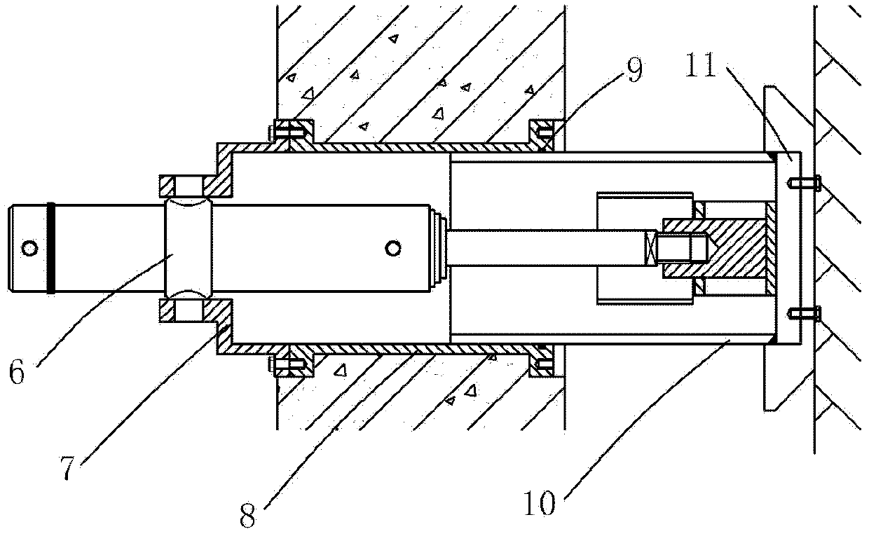 Intermediate support device for ultra-deep drilling borehole