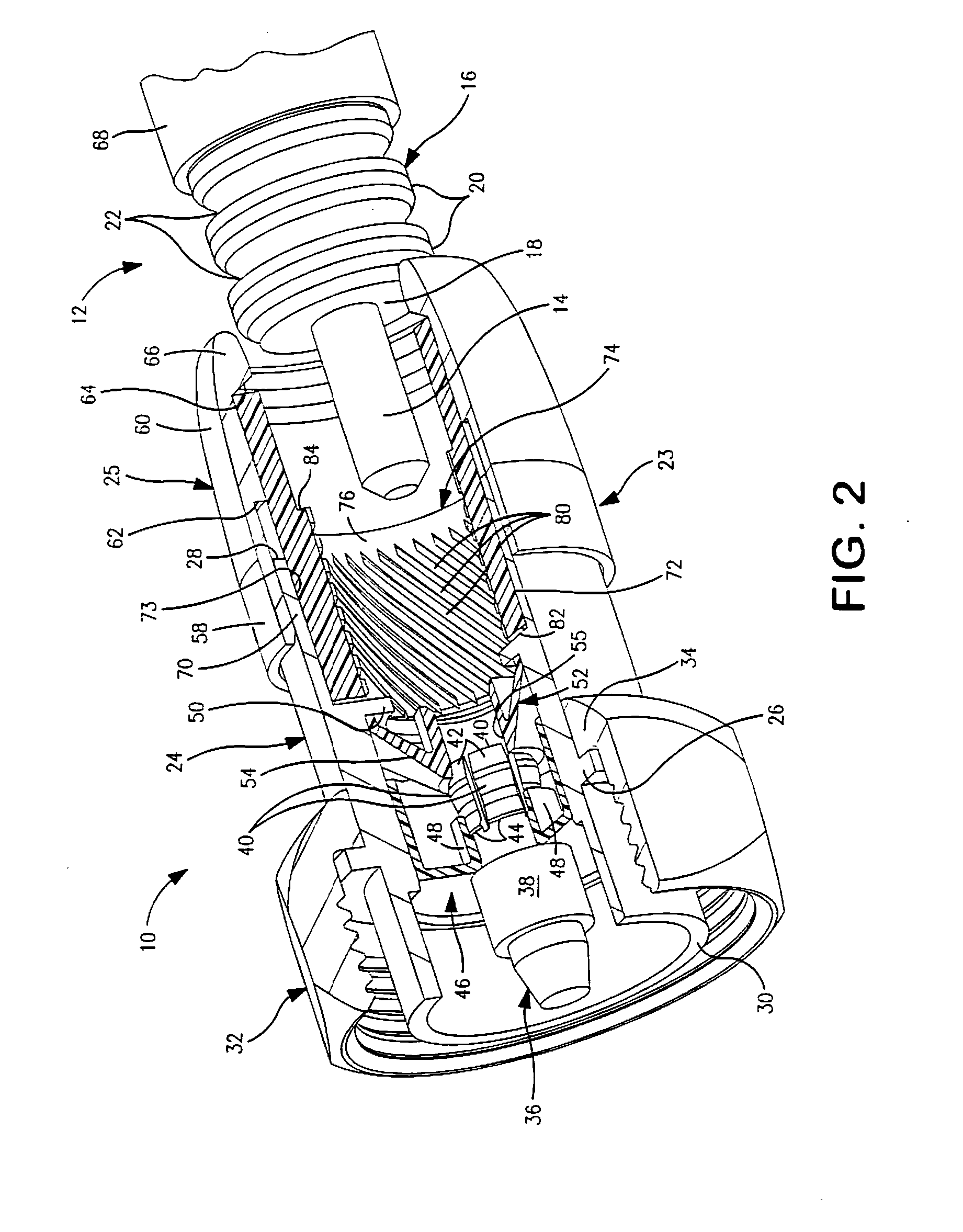 Connector for coaxial cable and method
