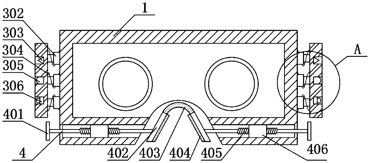 VR glasses with anti-collision effect, and use method