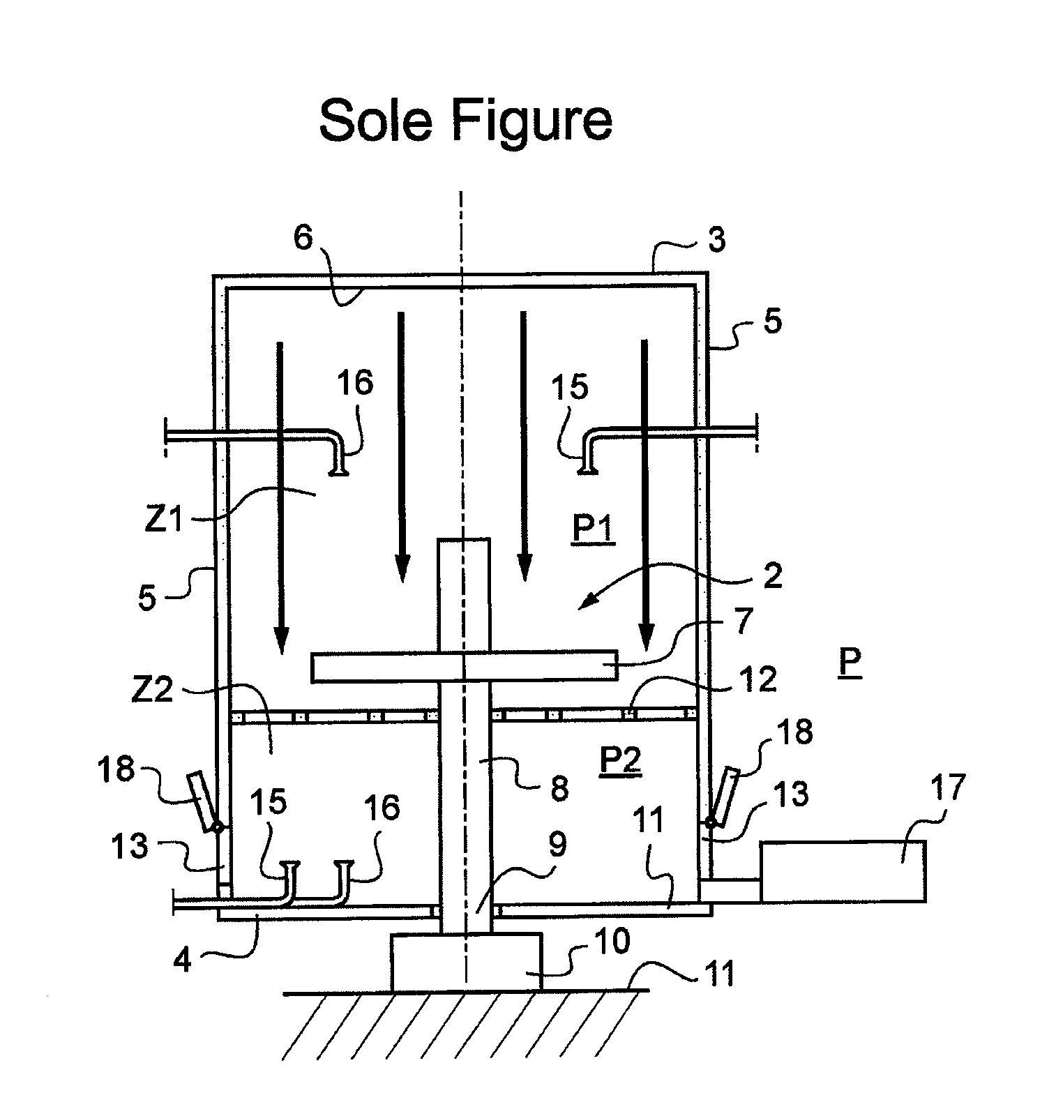 Aseptic packaging installation having aseptic buffer zones