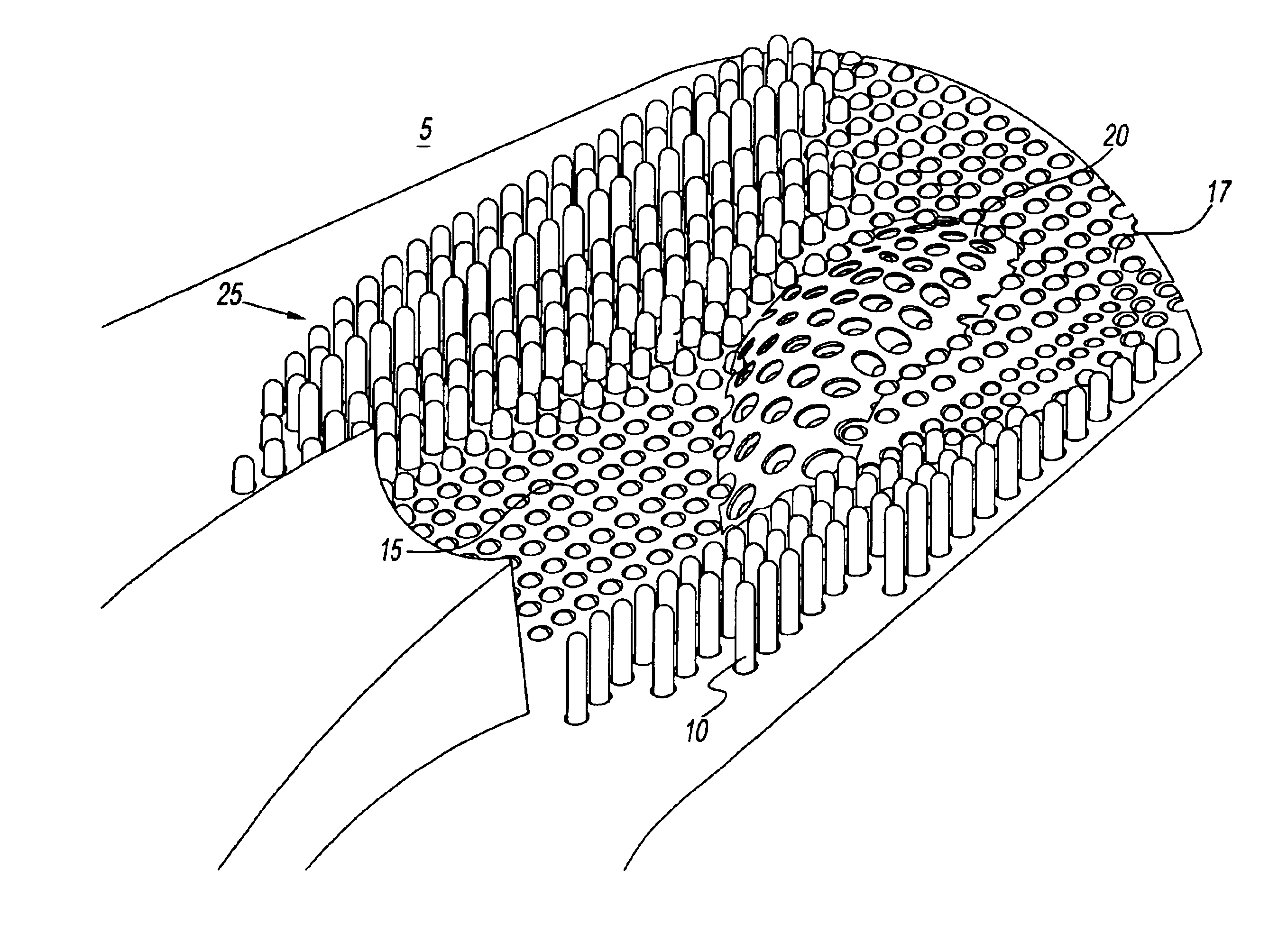 Method and system for capturing and supporting 3-D contour