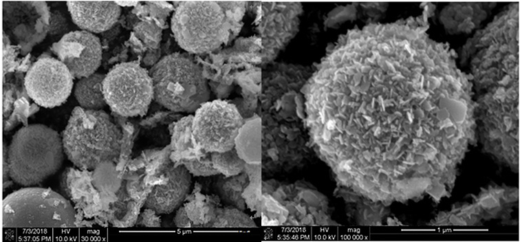 Hydrothermal synthesis method of zinc vanadate microspheres for glucose colorimetric detection