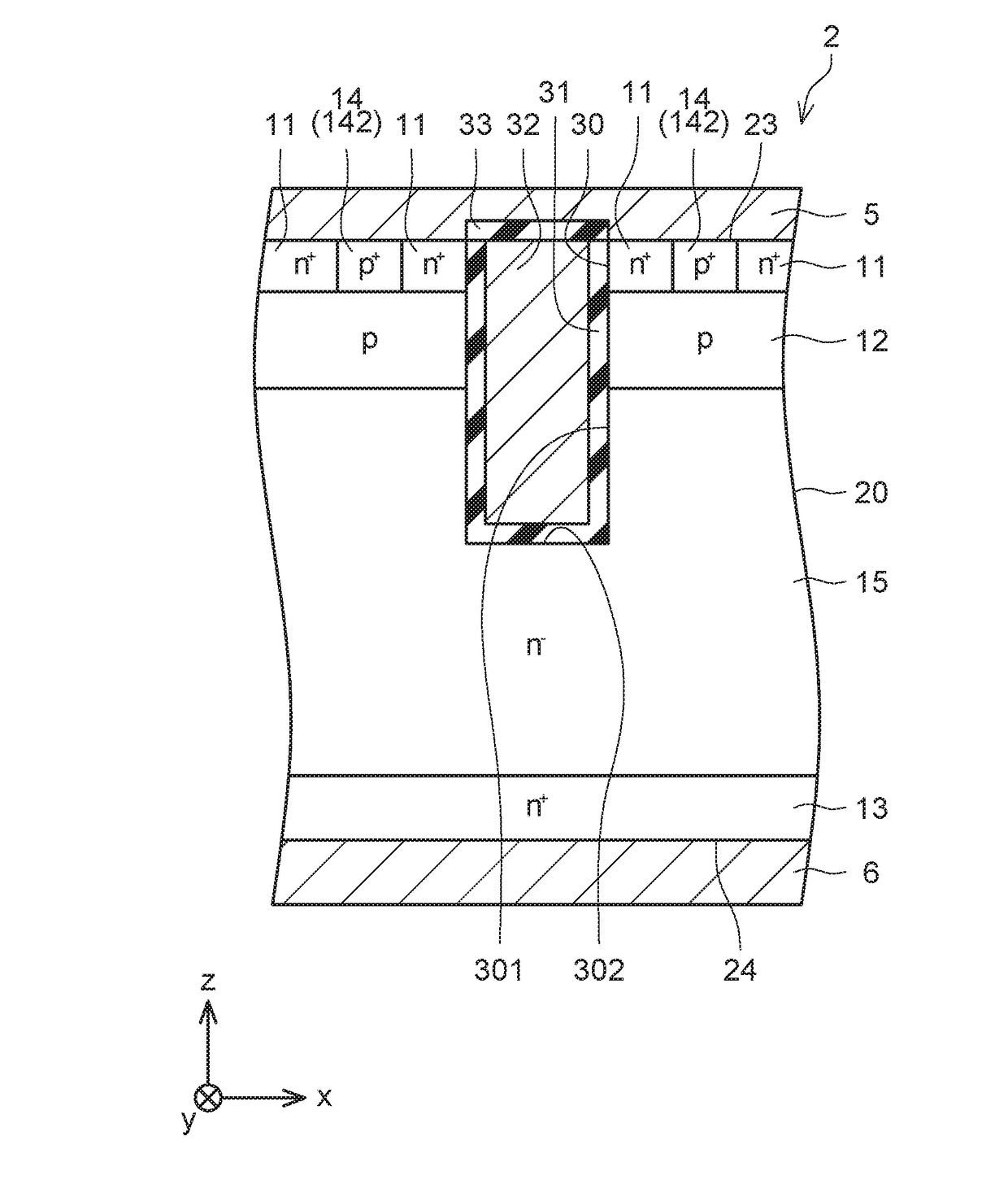 Insulated gate bipolar transistor with improved on/off resistance