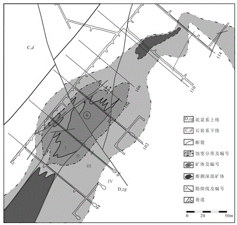 Large-scale alteration lithofacies positioning and predicating method for hydrothermal deposit