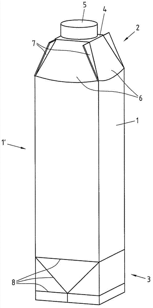 Apparatus and method for producing packaging