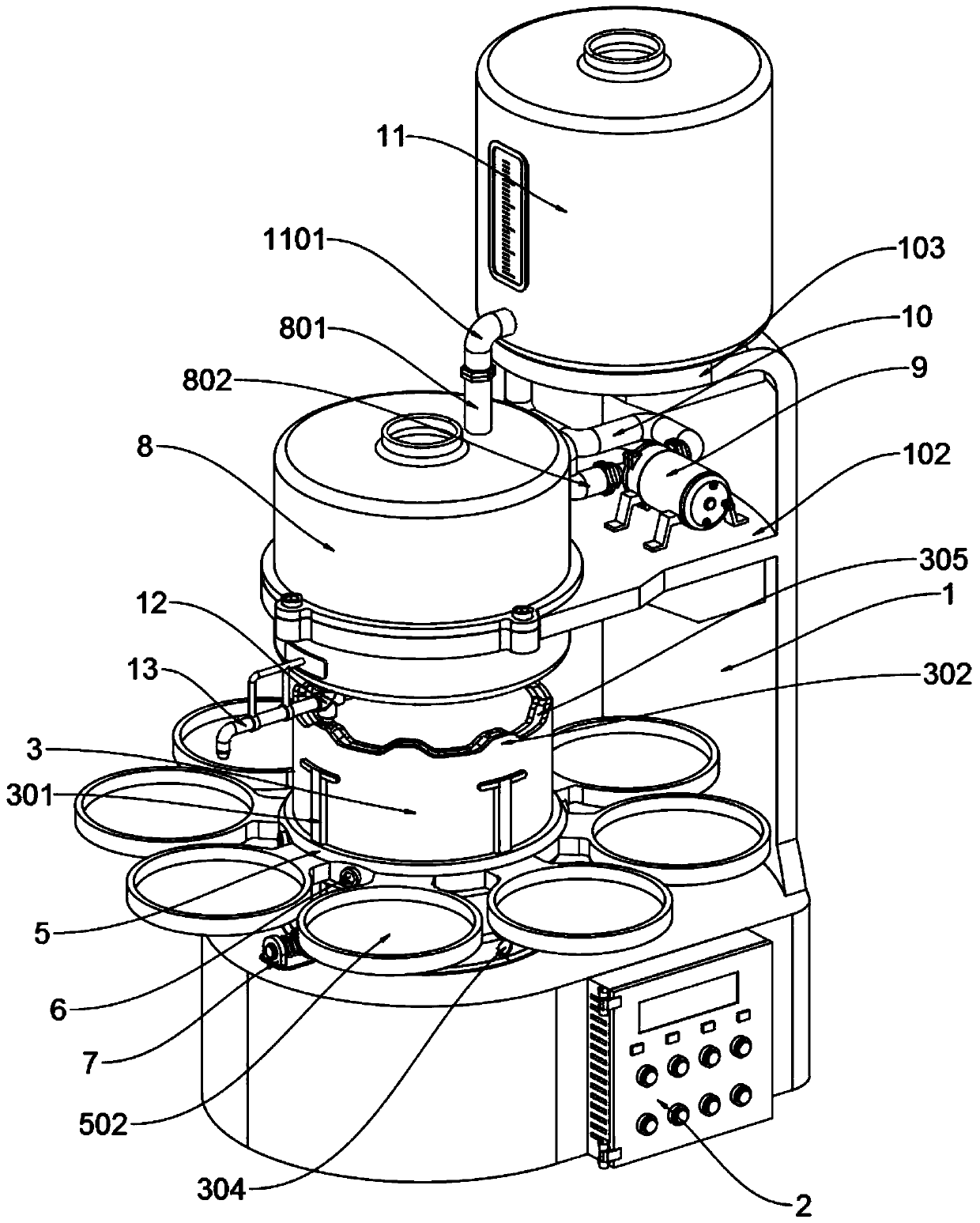 Automation-based continuous filling device for skin care products