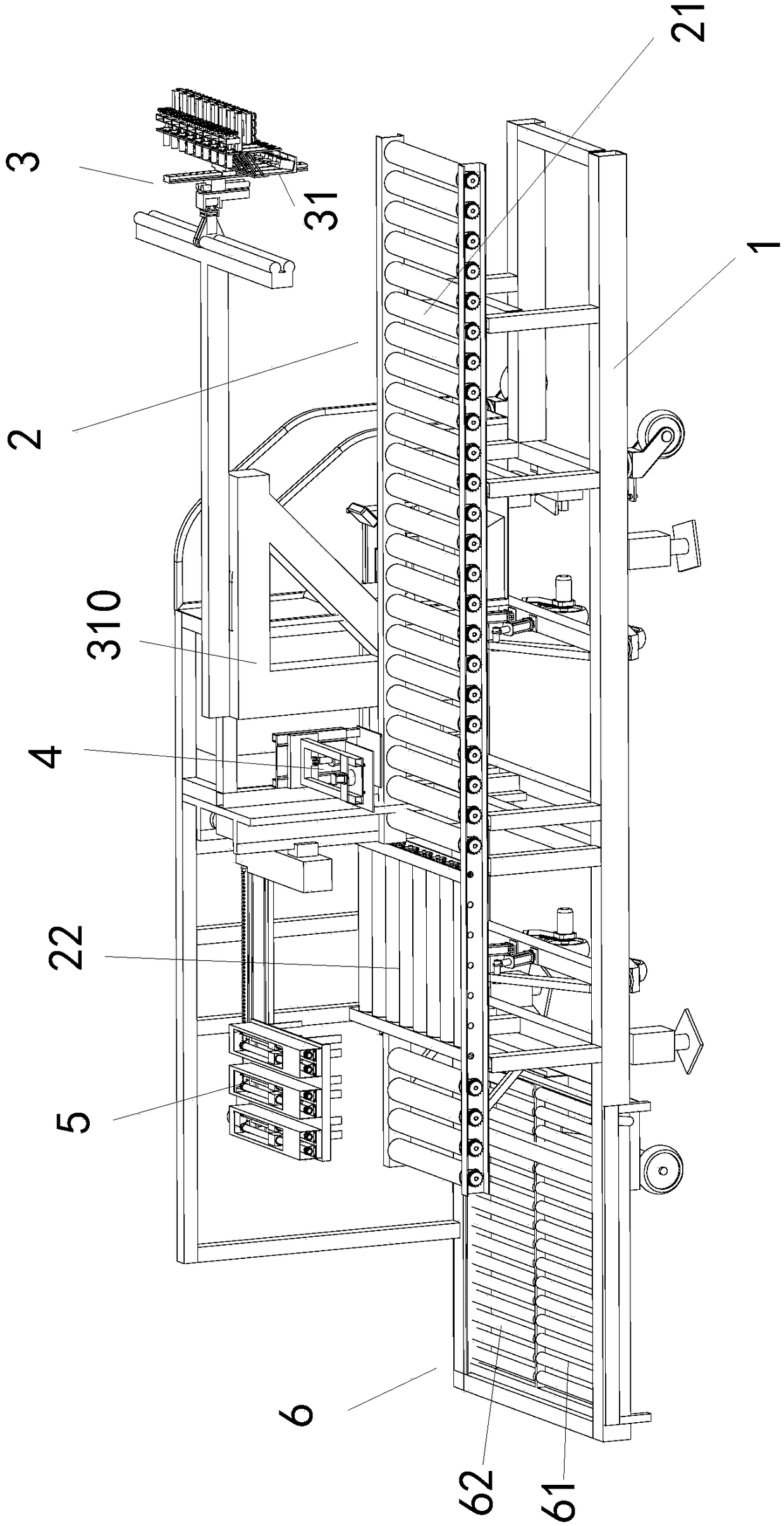 Intelligent loading and unloading device for containerized goods
