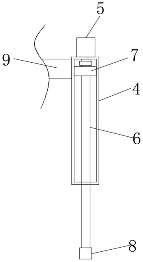 Punching device convenient to collect sweeps